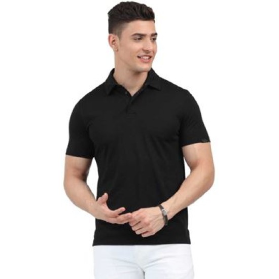 Rare Rabbit Signature Polo T-shirt black