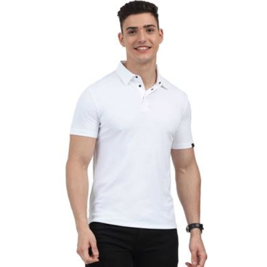 Rare Rabbit Signature Polo T-shirt White