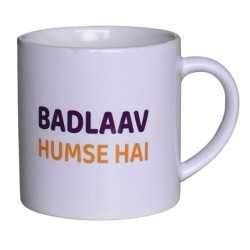 6OZ Ceramic Coffee Mug White Small